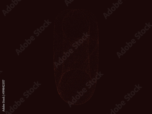 Strange Attractor Nebula Generative Space Art Poster