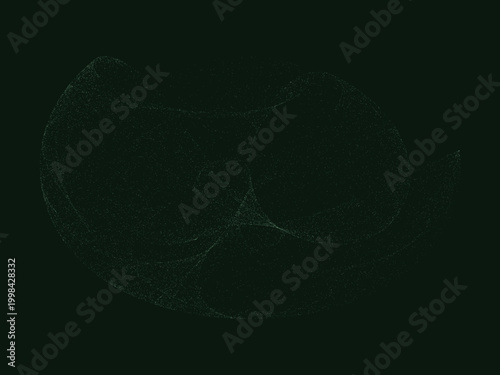 Chaotic Dynamical System Cosmic Vector Art Background