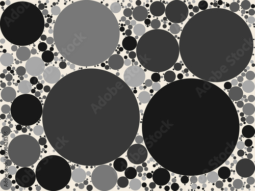 Multi-Scale Circle Composition Decorative Background