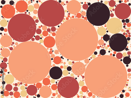 Multi-Scale Circle Composition Decorative Background