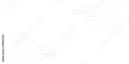 Minimalist technical line art vector, abstract engineering blueprint schematic, clean white architectural drawing elements for background