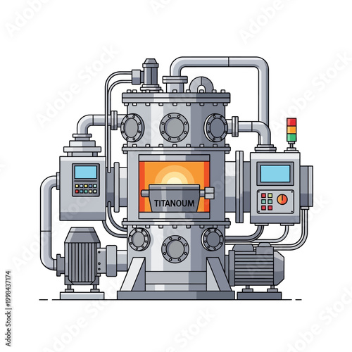 Industrial Furnace for Titanium Smelting and Refining - Advanced Metal Processing Technology