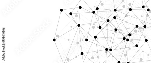 Foto Abstract technology dot and line connection digital hi tech design concept background