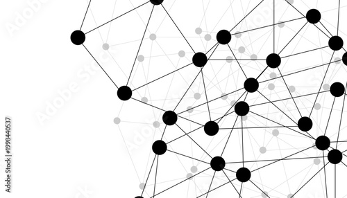 Abstract technology dot and line connection digital hi tech design concept background. Space for text. Vector illustration