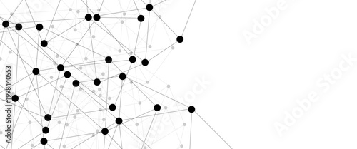 Abstract technology dot and line connection digital hi tech design concept background. Space for text. Vector illustration. Global network connection. Big data complex with compounds.