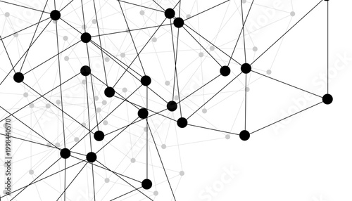 Abstract technology dot and line connection digital hi tech design concept background. Space for text. Vector illustration. Global network connection. Big data complex with compounds.