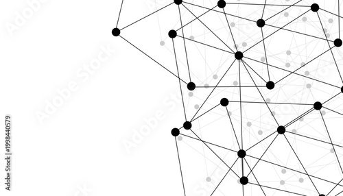 Abstract technology dot and line connection digital hi tech design concept background. Space for text. Vector illustration