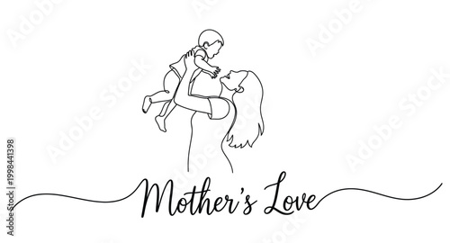 illustration love vector minimal child line drawing art simple graphic