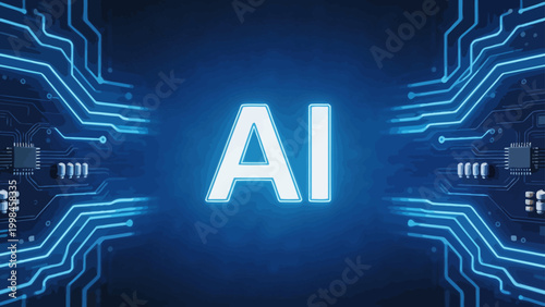 AI technology circuit board