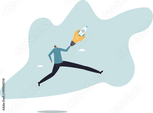 Entrepreneurship, setting up new business, motivation to create new business idea and make it success.human life and situation.