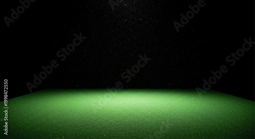 Green surface under starry night sky high-quality
