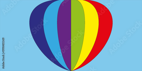 Pride LGBT heart vector. Heart, rainbow color. LGBT symbol. Lesbian gay bisexual transgender concept love symbol.