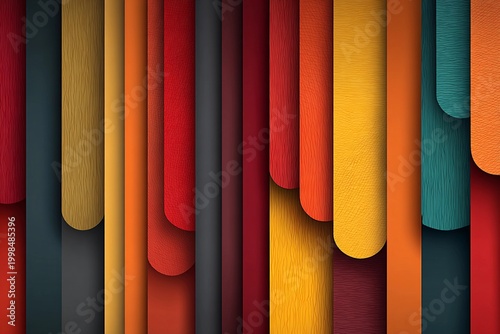 Vibrant Layers of Abstract Design Create a Modern Artistic Backdrop Generative AI