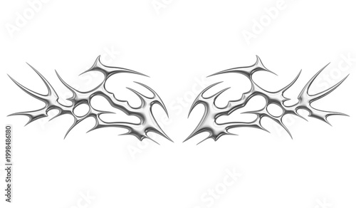 Schilderij op canvas Chrome neo tribal tattoo
