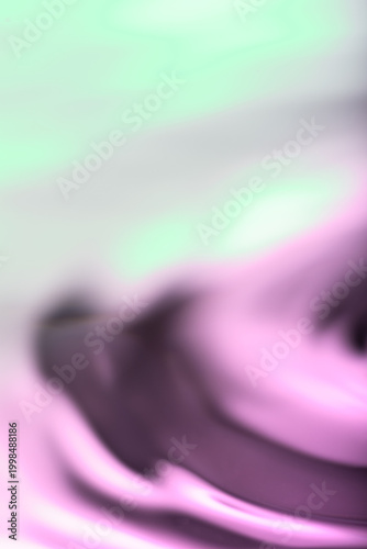 266.Abstract Swirl of Purple, Black and Green Liquids