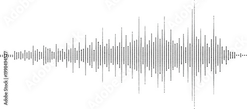 Audio sound wave graphic Vector