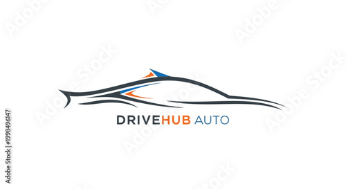 Drivehub Auto Company Logo Design.