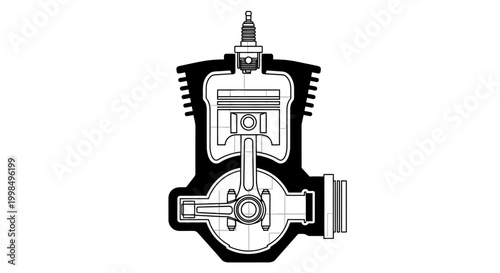 Internal Combustion Engine Piston Mechanism.