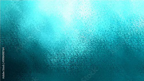 Vector Abstract teal gradient design, evokes depth and ethereal quality. Displaying tranquil shades of cyan and azure to inspire serene atmosphere.