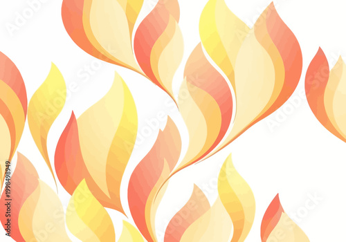 Vibrant orange and yellow flames rise high in a stylized illustration.