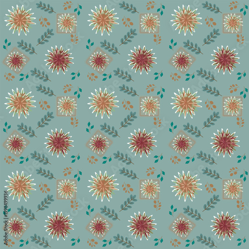seamless pattern with flowers
