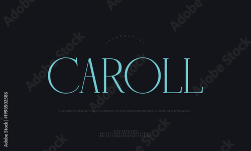 Elegant thin serif typography vector alphabet font display for luxury branding with typography alphabet typeface character headline identity branding creative composition sophisticated