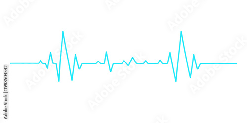 A green medical EKG monitor displays a rhythmic heartbeat wave forming a heart shape on a cardiology graph vector illustration representing healthy pulse rate technology