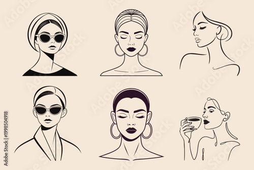 Women's Line Art Portraits