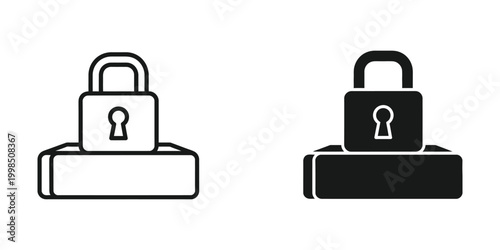Comparison of secure and insecure digital file representations using padlock icons.