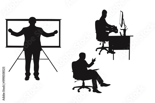 presentation illustration black graphic silhouette business resource