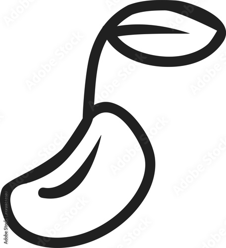 Sprouting Seedling and Growth Potential Icon