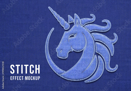 Stitch Effect Mockup