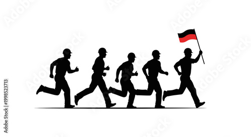 MAY DAY Running, competition, sports, vector icons, athletic, racing, flag vector