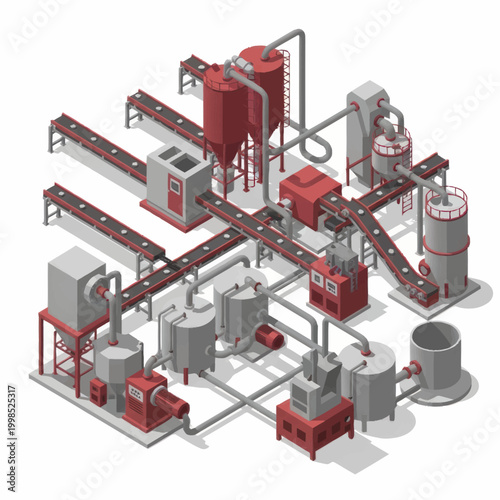 Industrial Manufacturing Plant Production Line Equipment.