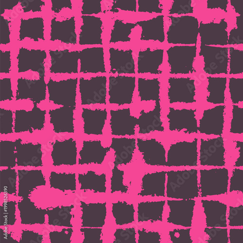 Windowpane Colourful Pattern Blotting Heavy