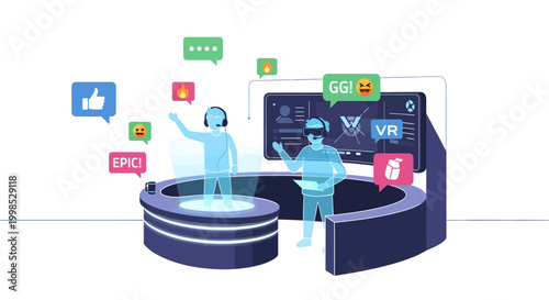 Virtual Reality Experience with Friends in Modern Technology