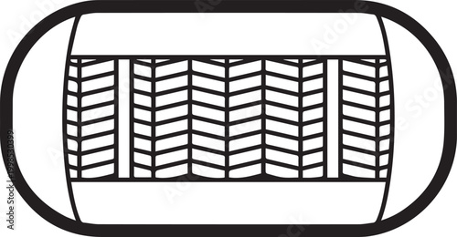 Premium High-Resolution Vector Icon of a Water Filter Cartridge with Mesh Screen for Environmental Sustainability, Industrial Filtration Systems, Water Treatment Solutions, Home Appliance