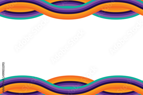 Vibrant abstract decorative border background for event invitations and promotional materials designed to enhance brand visibility and audience engagement across digital platforms and print communicat