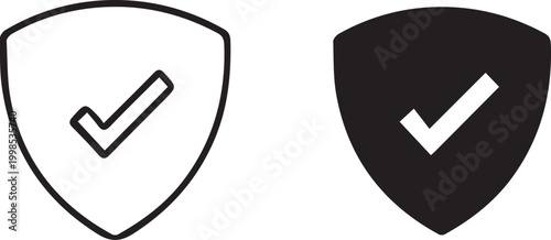 Cybersecurity Shield Icon Vector Design