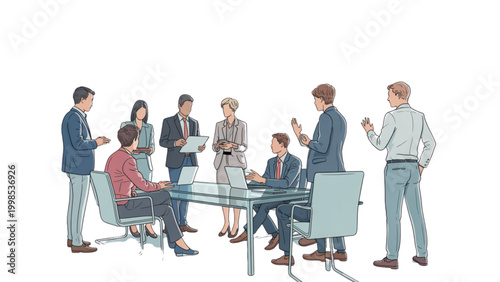 Group of people waiting at a bus stop with diverse ages and activities Vector