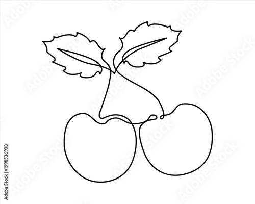 vector illustration of an apple