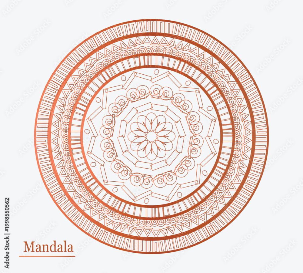 Fototapeta premium Royal Mandala design.Luxurious Premium Quality . Perfect for Brand , Background design.