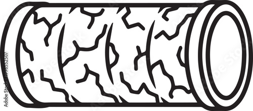 Professional industrial ductwork system featuring insulated piping and ventilation piping with thermal wrap, essential for HVAC, manufacturing, and mechanical engineering schematics