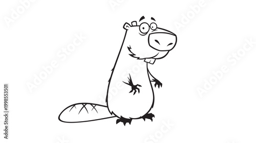 Duck cartoon character standing with a drawn pool float on white background for kids education and fun featuring animal, waterfowl, beach with summer