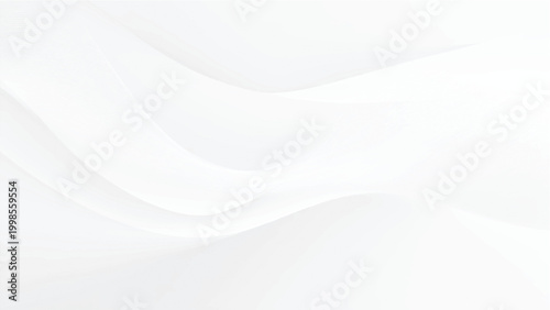 White wavy abstract background with smooth curves and light shades