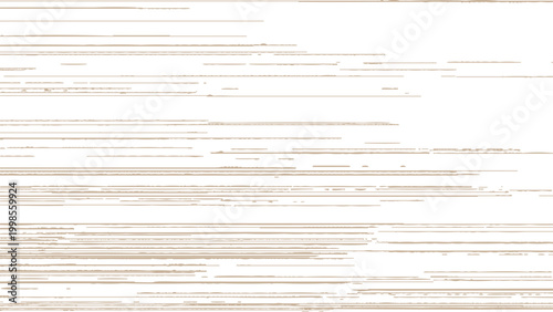 Glitchy digital distortion effect with beige and white horizontal lines and pixels