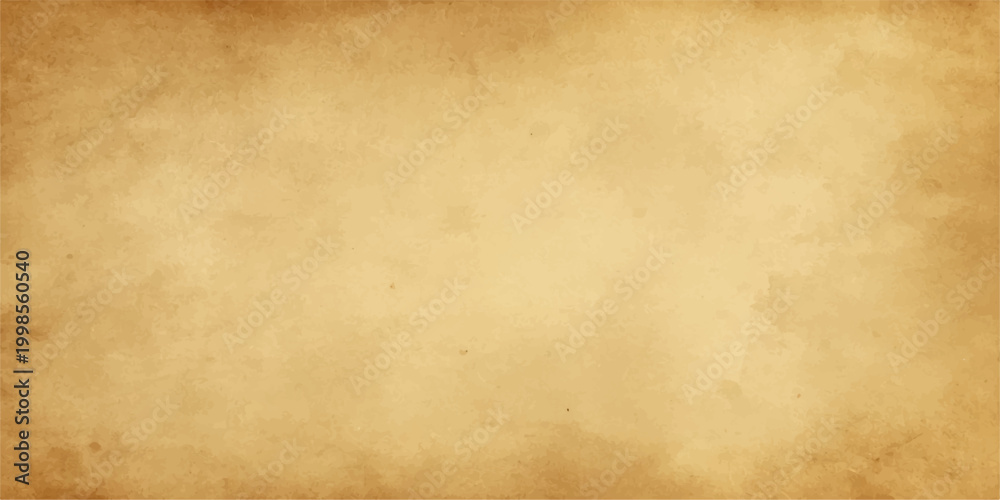 Obraz premium A worn antique parchment with a stained brown grunge texture and aged sepia patterns provides a blank vintage paper background for a retro canvas design