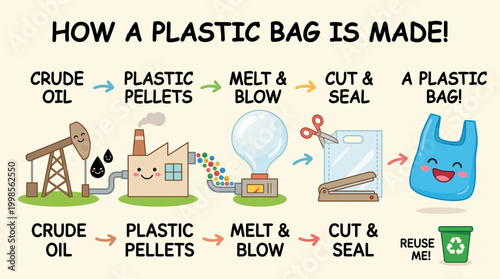 Understanding the Journey of a Plastic Bag from Crude Oil to Finished Product