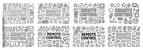 Remote control doodle set with various electronics