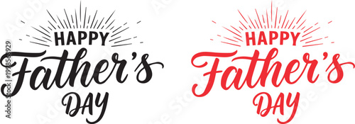 Happy father's day vintage style vector graphics